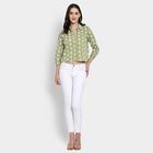Ladies' 100% Cotton Shirt , Dark Green, small image number null