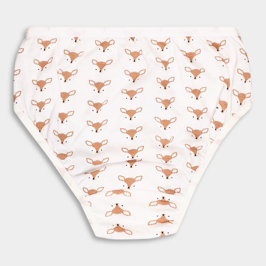 Girls' Cotton Panty, White, large image number null