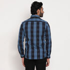 Cotton Checks Casual Shirt, मध्यम नीला, small image number null