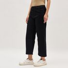 Women's Jet Black Wide-Leg High-Rise Jeans, Black, small image number null