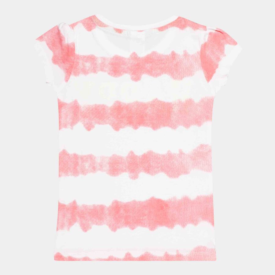 Girls Printed T-Shirt, Coral, large image number null