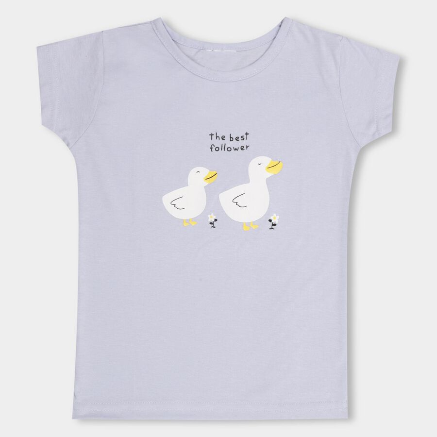 Girls' T-Shirt , Light Blue, large image number null