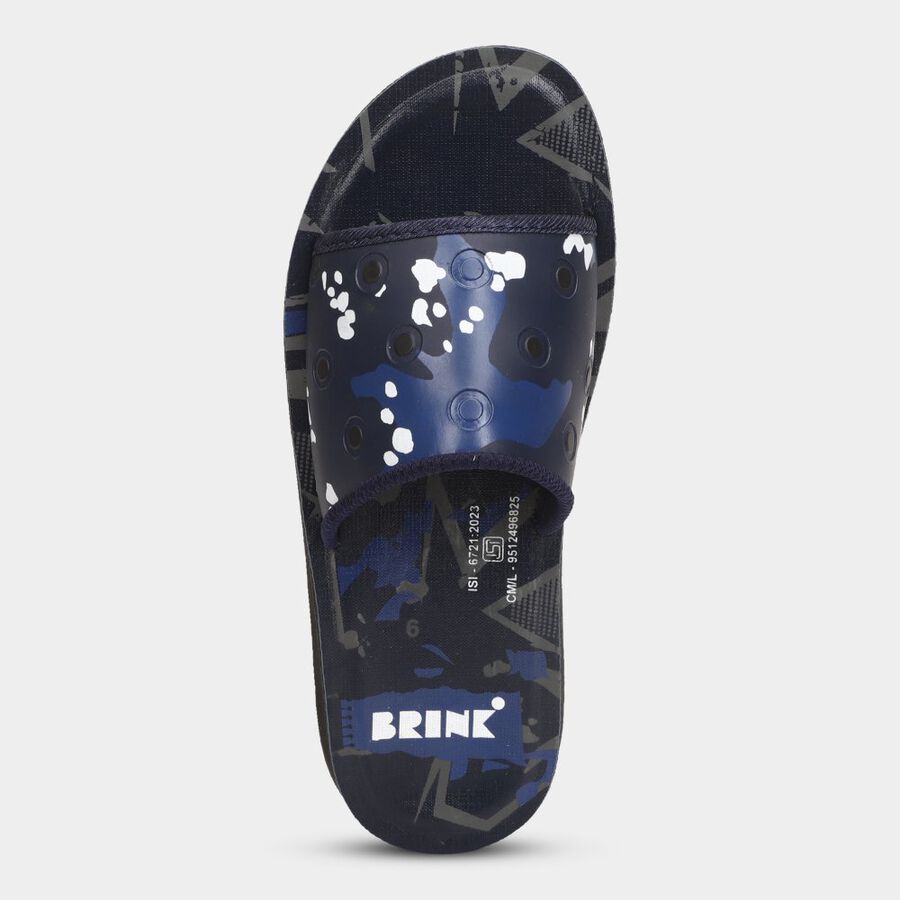 Mens Floater Sandals, Navy Blue, large image number null