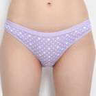 Printed Bikini Panty, Purple, small image number null