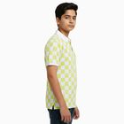 Boys Light Sage Green Cotton Round Neck Casual Half Sleeve T-Shirt, Light Green, small
