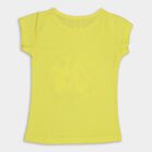 Girls' 100% Cotton T-Shirt, Yellow, small image number null