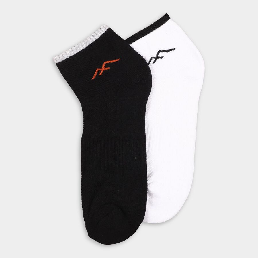 Men's Socks (Pack of 2), Black, large image number null