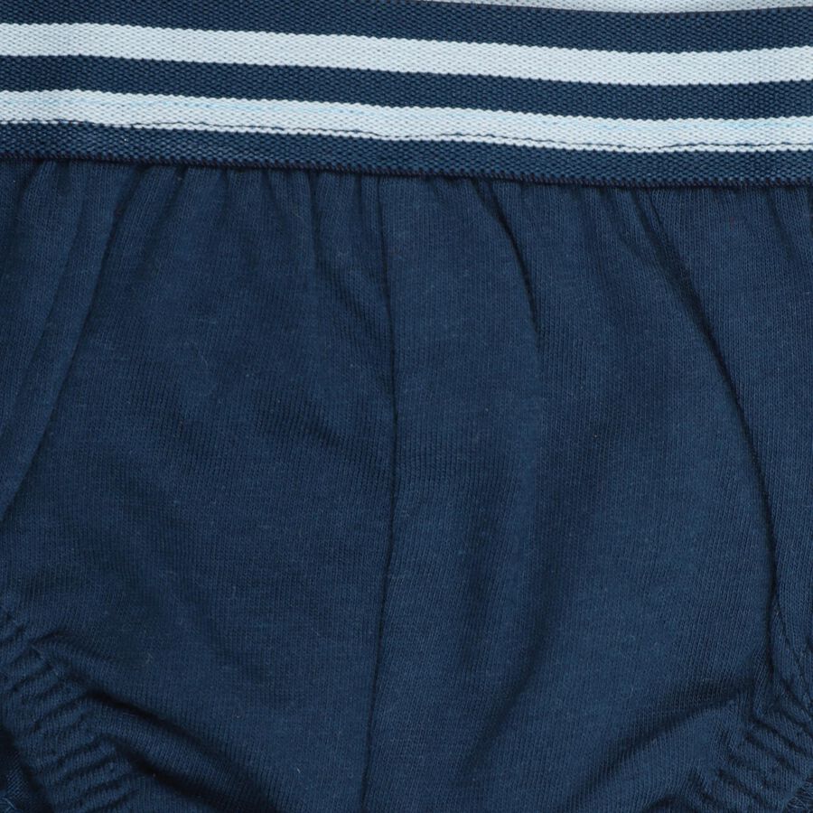 Boys' 100% Cotton Briefs, Teal Blue, large image number null