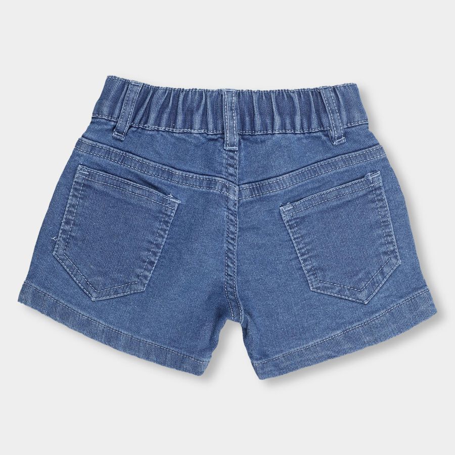Girls' Shorts , मध्यम नीला, large image number null