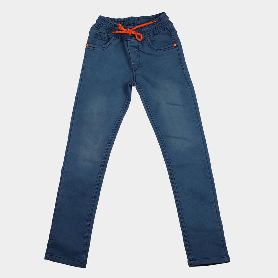 Boys' Light Blue Regular Fit Classic Jeans, हल्का नीला, large