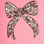 Girls' Cotton T-Shirt, गुलाबी, small image number null