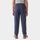 Boys' Navy Blue Straight Fit Graphic Printed Pyjama, Mid Blue, small