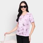 Ladies' 100% Cotton Round Neck T-Shirt, Lilac, small