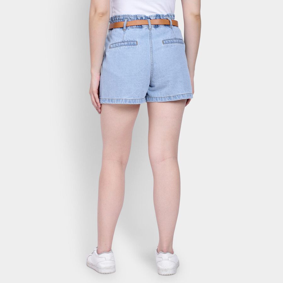 Ladies' 100% Cotton Shorts , Light Blue, large image number null