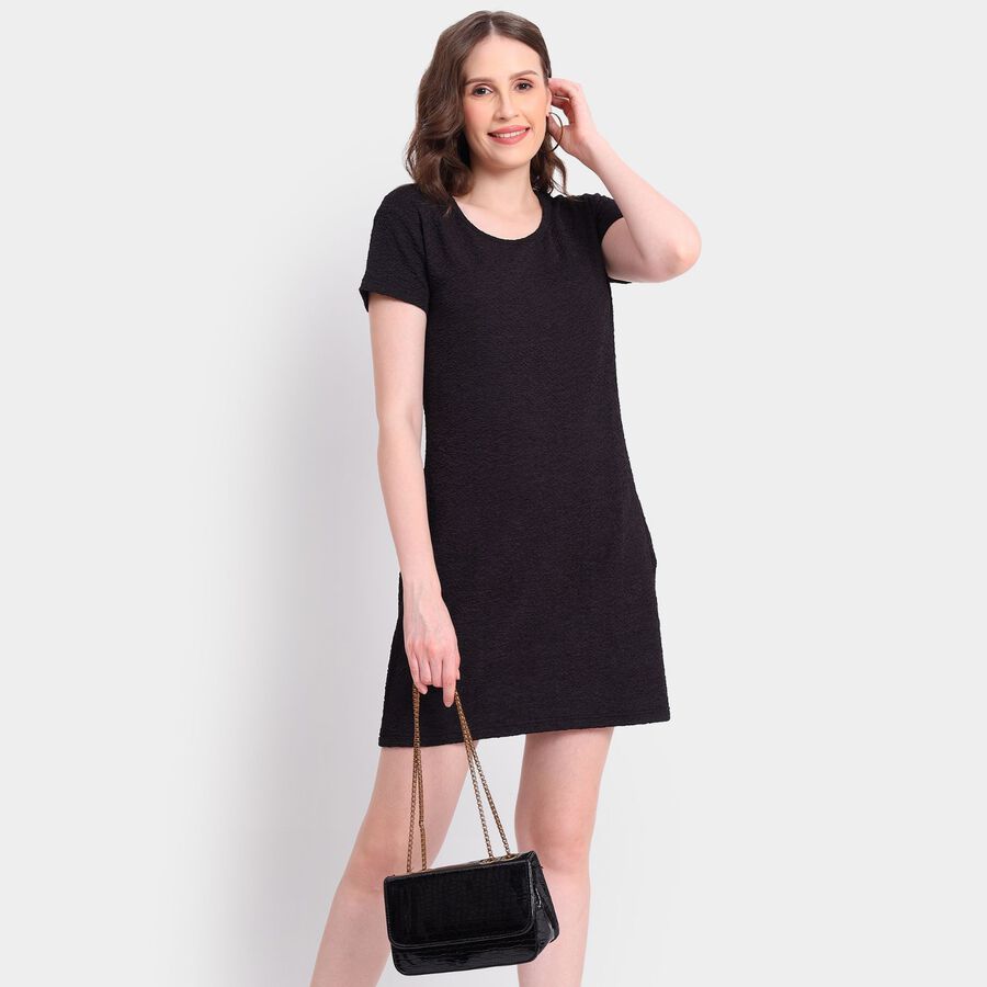 Ladies' Dress, काला, large image number null