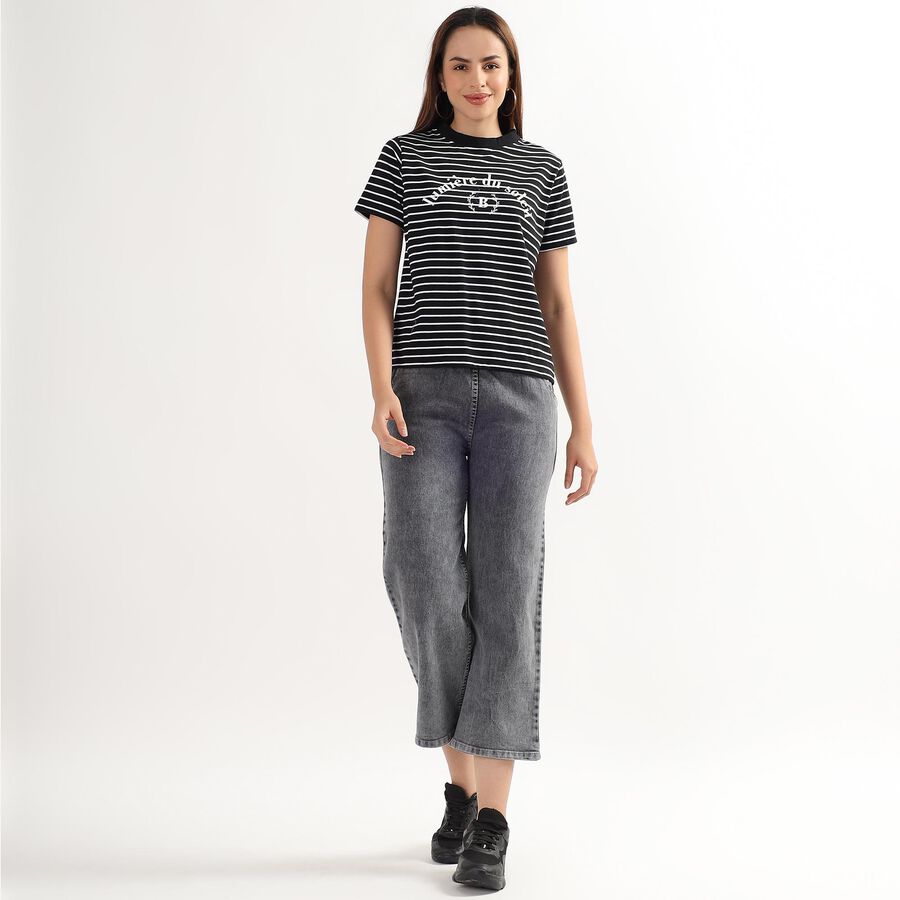 Ladies' High Rise Jeans , Dark Grey, large image number null