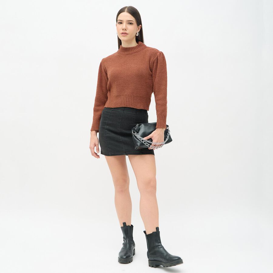 Ladies' Pullover, भूरा, large image number null