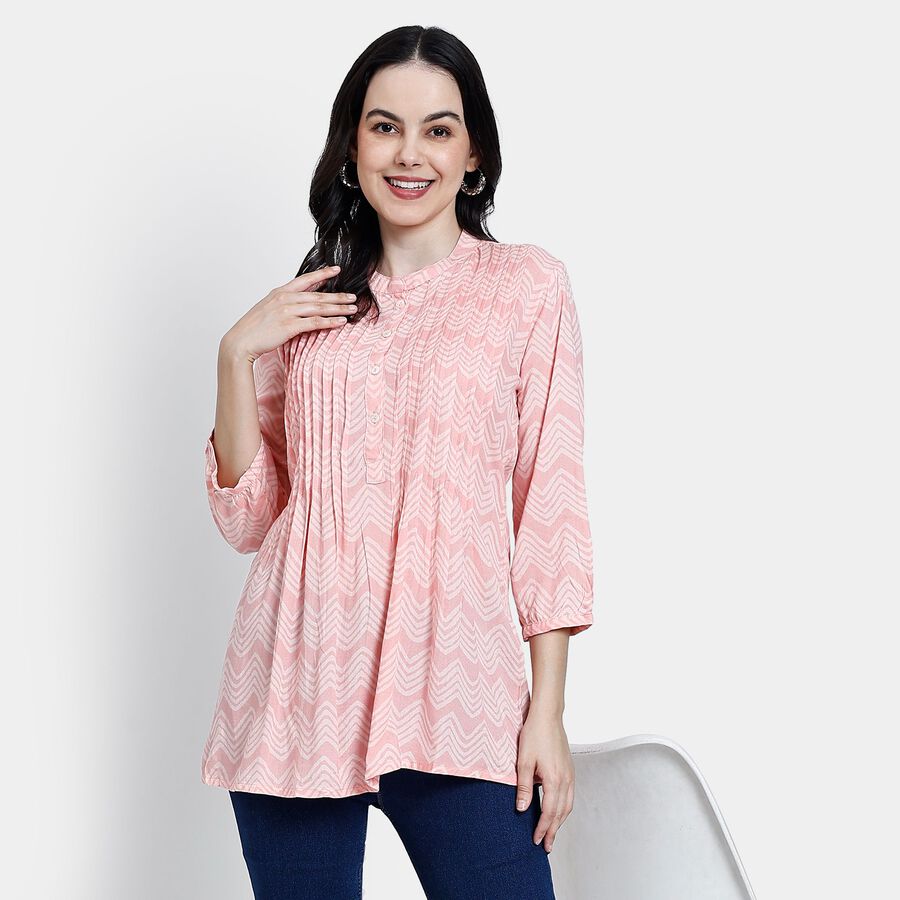 Ladies' Kurta, हल्का गुलाबी, large image number null