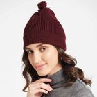 Solid Winter Cap, Wine, small image number null