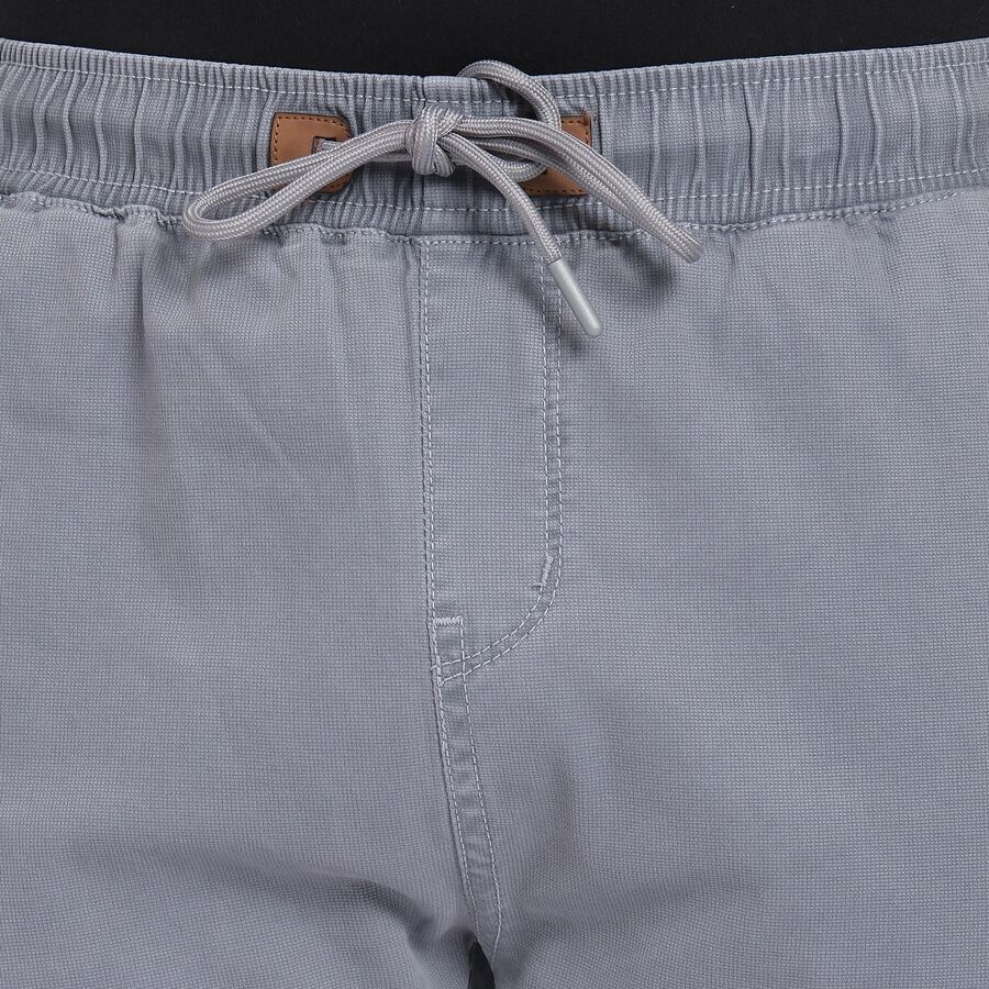 Men's Slim Fit Casual Trousers, Light Grey, large image number null