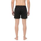 Men's Black Classic Fit Printed Boxers, Black, small