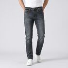 Men's Dark Blue Slim Fit Faded Jeans, Dark Blue, small