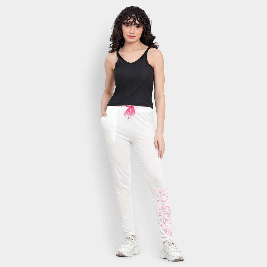 Solid Joggers, White, large image number null
