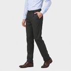 Men's Black Slim Fit Chino Trousers, Black, small
