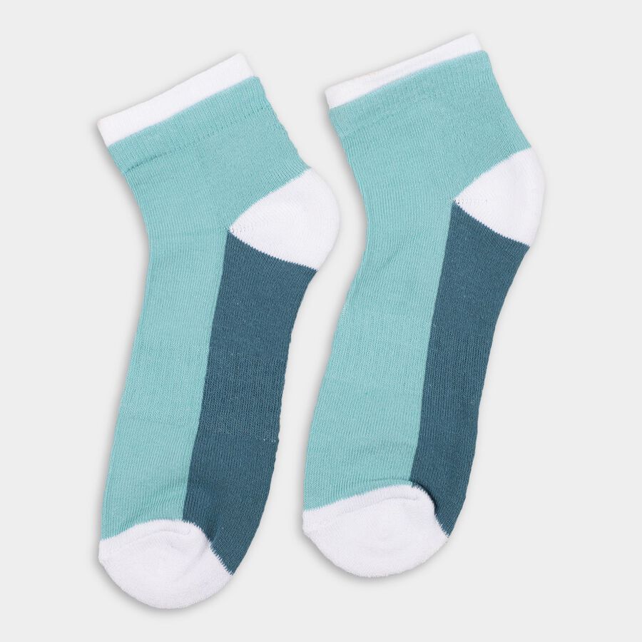 Men's Socks (Pack of 3), Teal Blue, large