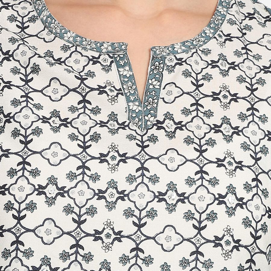 Ladies' Kurta , ऑफ व्हाइट, large image number null