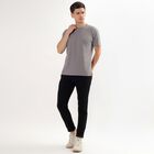 Men's Deep Grey Crew Neck Drifit T-Shirt, Dark Grey, small