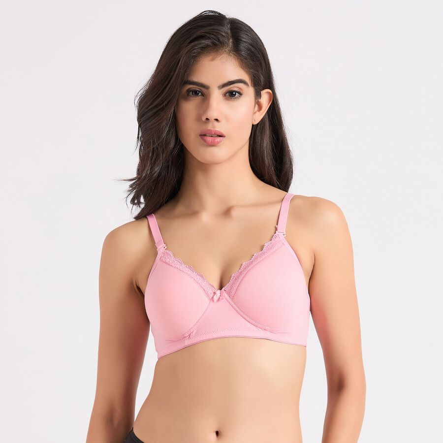 Ladies' Padded Bra, Light Pink, large image number null