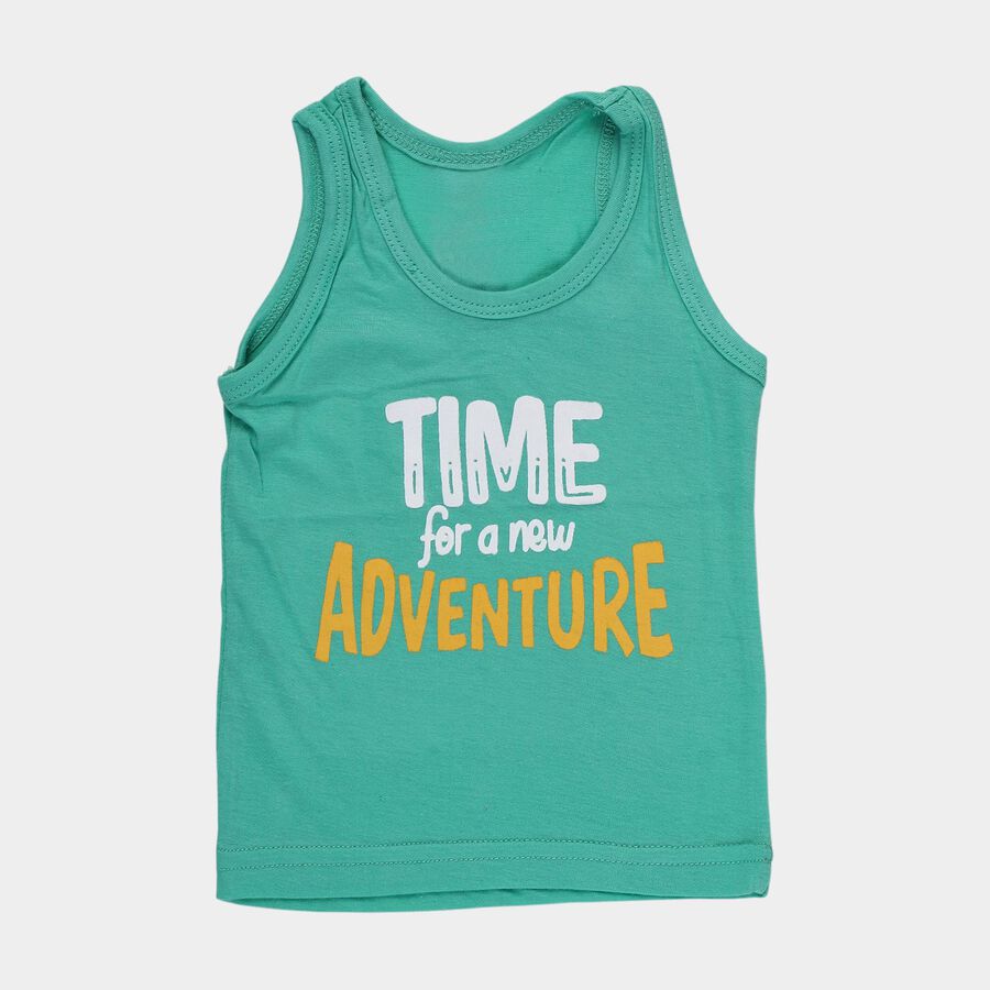 Infants' Vest, हल्का हरा, large