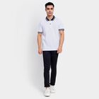Men's 100% Cotton Collared Half Sleeves T-Shirt , White, small image number null