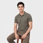 Men's Green Polo Neck Polo T-Shirt, Light Green, small