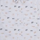 Boys White Cotton Half Sleeve Classic Casual Shirt, Off White, small