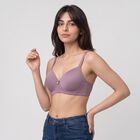 Women's Purple T-Shirt Bra, बैंगनी, small