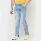 Classic 5 Pocket Straight Jeans, Ice Blue, small image number null