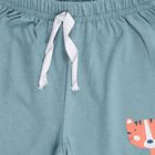 Infants' 100% Cotton Half Pant, Teal Blue, small image number null