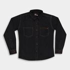 Boys' Casual Shirt, Black, small image number null