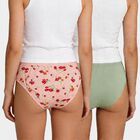 Girls Pink Regular Fit Solid Panty, गुलाबी, small