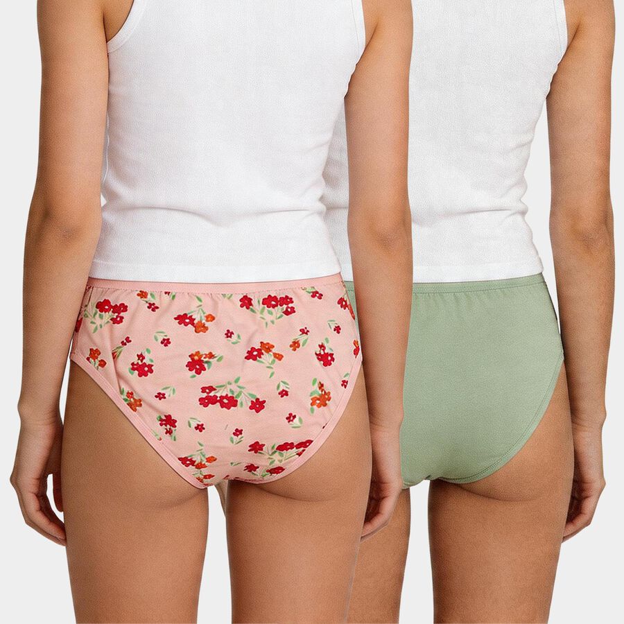 Girls Pink Regular Fit Solid Panty, गुलाबी, large