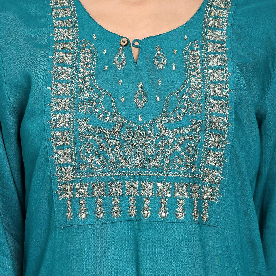 Ladies' Kurta , Dark Green, large image number null