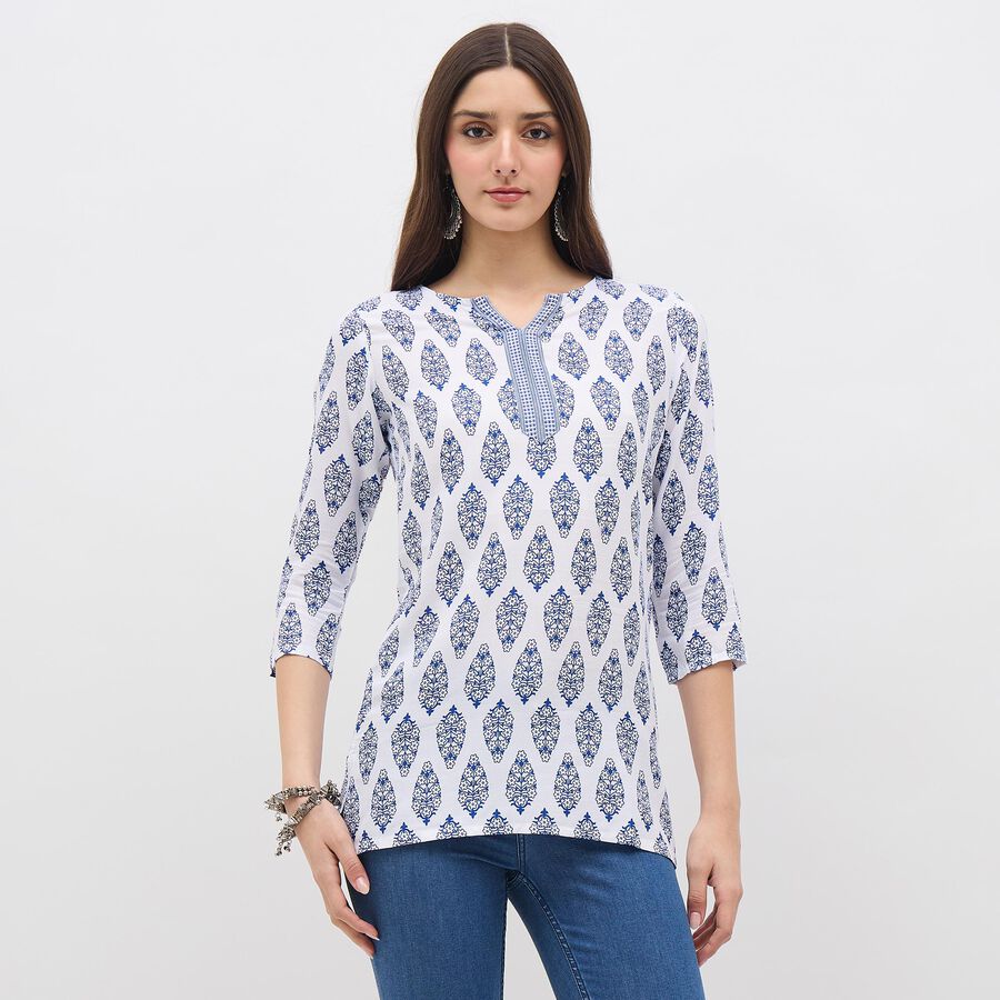 Ladies' Kurti, सफ़ेद, large image number null