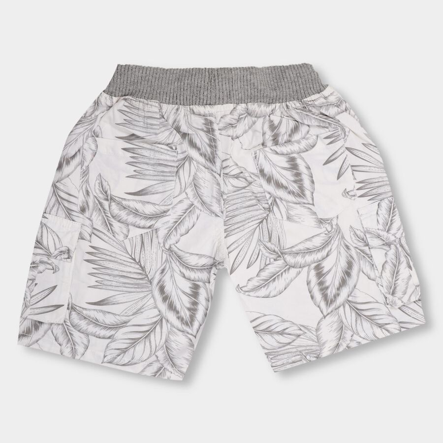 Boys' 100% Cotton Bermudas, ऑफ व्हाइट, large image number null