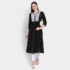 Ladies' 100% Cotton Kurta, काला, small image number null