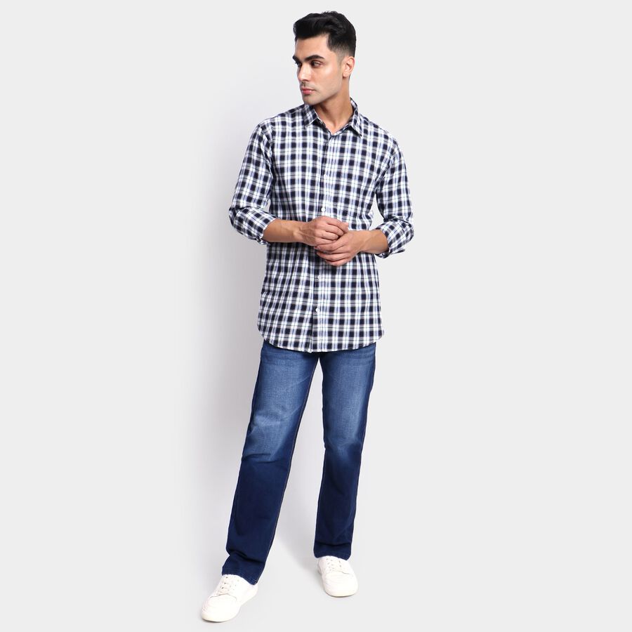 Men's Casual Shirt, गहरा हरा, large image number null