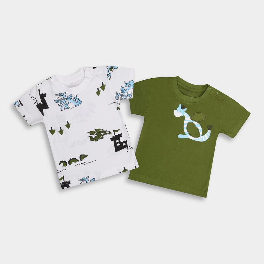 Infants' 100% Cotton T-Shirt, Olive, large image number null