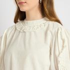 Ladies' 100% Cotton Shirt , White, small