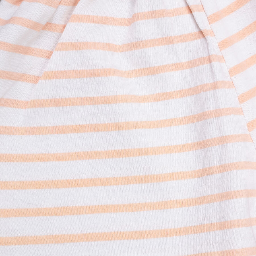 Infants Cotton Boat Neck Baba Suit, Peach, large image number null